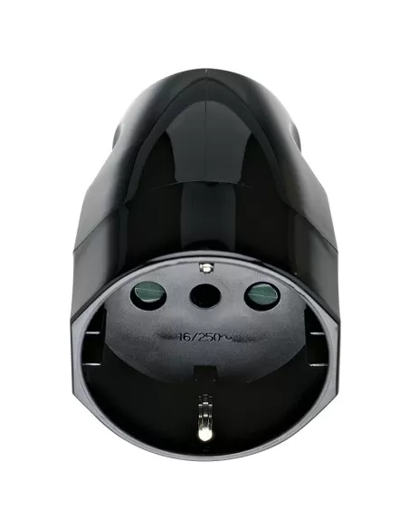 Vimar 00224 2P T 16A Toma axial Schuko Negra