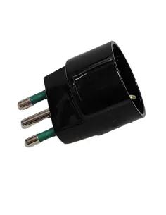Adaptateur triple Schuko 16A Vimar 00303 Noir 2