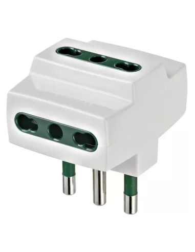 Vimar 00321.B Triple Adapter 16A 3 Sockets Bivalent 10/16A White