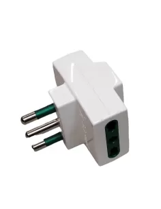 Vimar 00321.B Adaptateur Triple 16A 3 Prises Bipass Bivalentes 10/16A Blanc 2