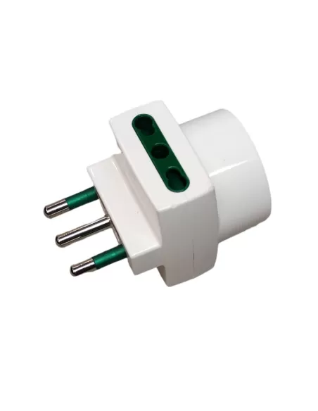 Adaptateur triple Vimar 00329.B 16A P Bipasso Bivalent 10/16A Schuko Spd Blanc