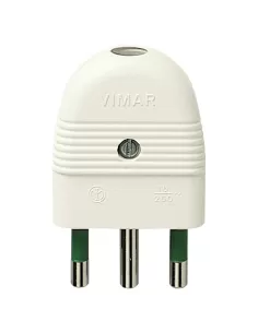 Vimar 01026.B 2P T 16A Axial Plug White