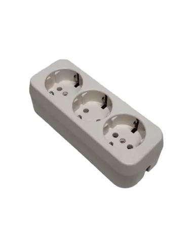 Vimar 01233 Toma múltiple 2P T 3Usc Schuk