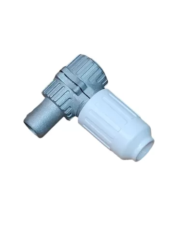 Conector TV-RD-Sat Vimar 01634 Macho 90° Blanco