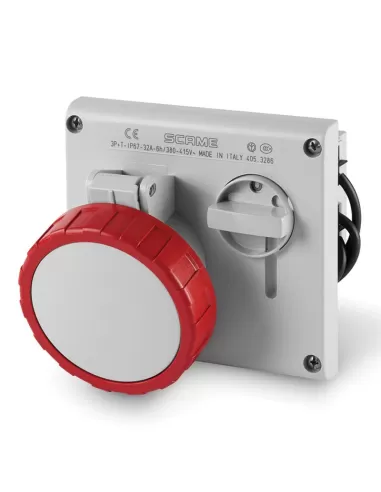 Prise intégrée Omnia 3p t 32a 6h ip67