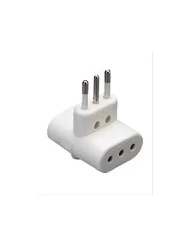 Adaptador múltiple Gewiss 2p t 16a 2 salidas 16a gw28403 clavijas y tomas