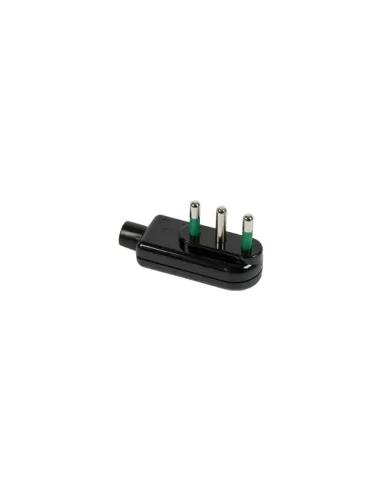 Fanton 80041 2-pin 16A flat 90° lowered plug, black