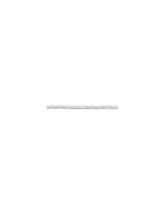 Câble Fanton 93809 en soie tressée 3G 2,5 mm blanc
