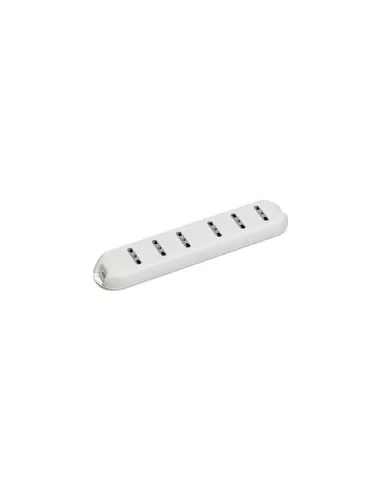 Bticino multi-socket 3658d 6 white bypass sockets