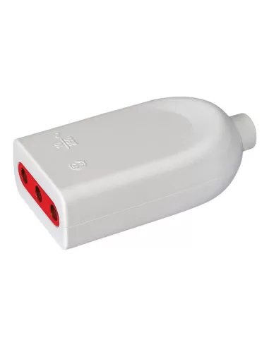Arteleta (lyvia) rl 9120 b presa mobile 2p t 10a 250v bianca