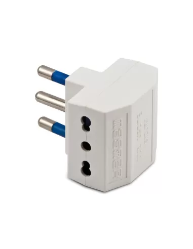 Adaptateur double Master 05641 16 A 2 P blanc
