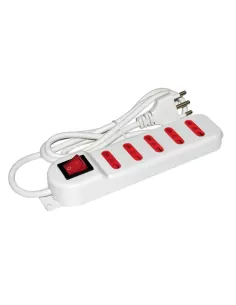 Arteleta (lyvia) rl 3005 multiprise universelle 5 prises avec intérieur blanc