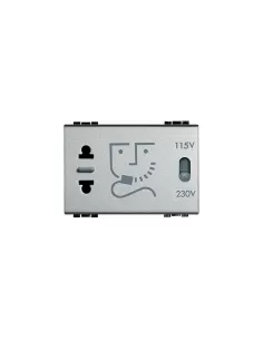 Bticino nt4177 prise rasoir modulaire light tech 230v