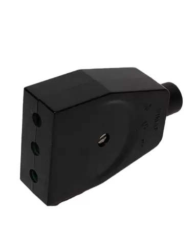 Vimar 01058 Flying socket 2P T 16A Black