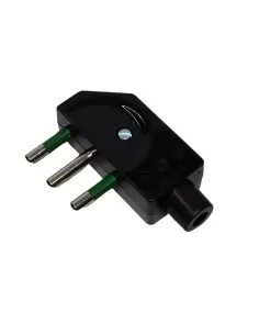 Vimar 01072 2P T 16A 90� plug, black