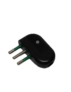 Vimar 01041 2P T 10A 90° Plug Black