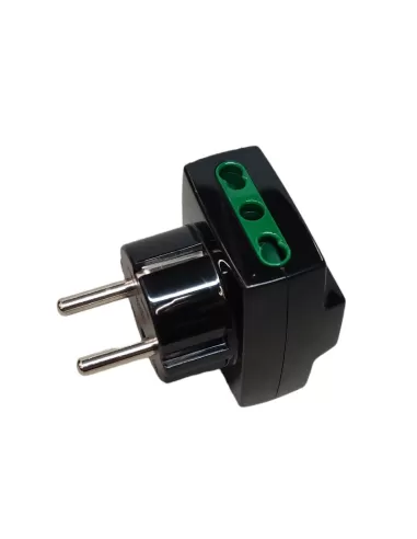Vimar 00324 Adattatore Multipla S31 3P17/11 Nero