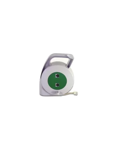 Schneider ova82513 mini carrete de cable enchufe telefónico 6//4-6//4 cable retráctil 2,3 m