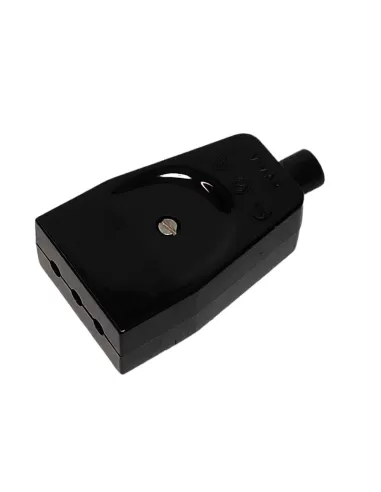Vimar 01053 Flying socket 2P T 10A Black