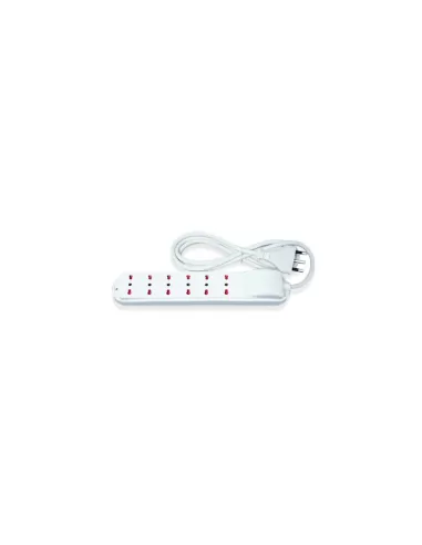 Bat 1150829 presa multipla 6 prese con cavo 1,5m h05vv-f 3g1 0 bianca