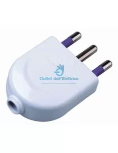 Cfg e251s plug 2 sockets t16a white loose