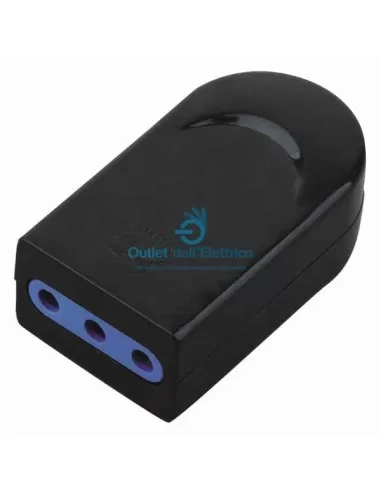 Cfg e252s mobile socket 2 earth sockets 10a black