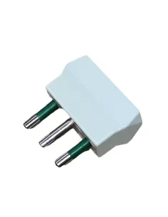 Adaptateur de sécurité simple Vimar , fiche 3P 2,5 A et 3P 16 A, blanc