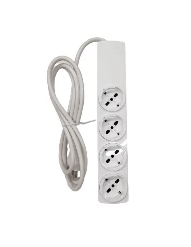 Multiprise USB universelle 4 ports Vimar 01296.Usb.Cc.B blanche