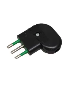 Vimar 01046 2P T 10A Prise volante noire 90°