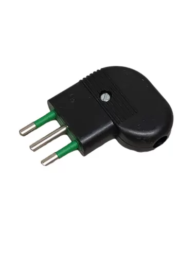 Vimar 01046 2P T 10A Prise volante noire 90°