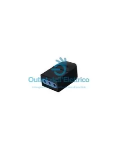 Diemme 022/N 10A black flying socket