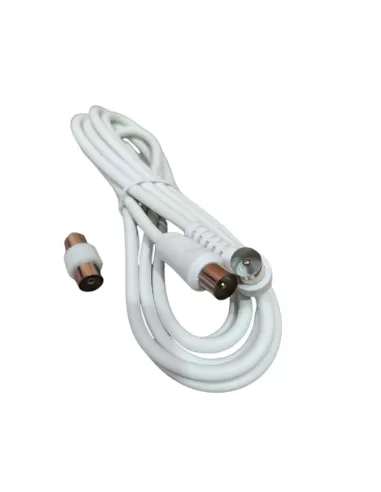 Fai 0529//bi//2 universal white coaxial extension cable 2 m