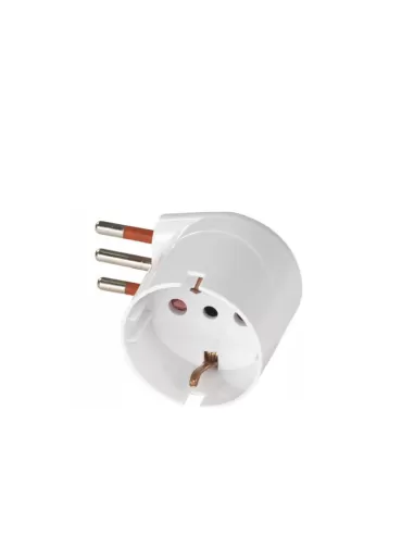 Rs component rs78027 schuko adapter 90° 10a 2p t white
