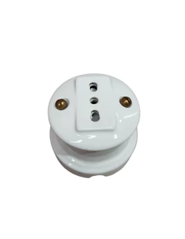 Bivalente Porc-Steckdose 10//16a 250V weiß