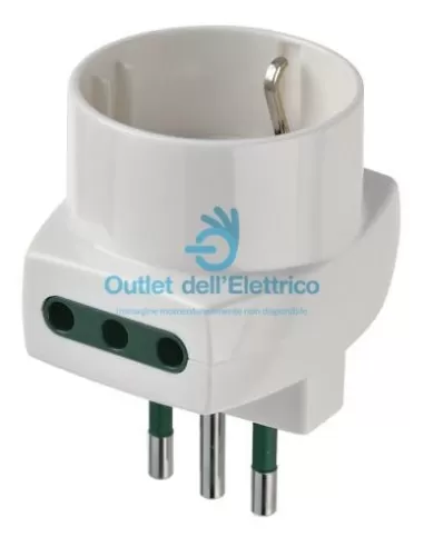 Vimar 00322.B Multi-Plug Adapter S11+2P11+P30 White