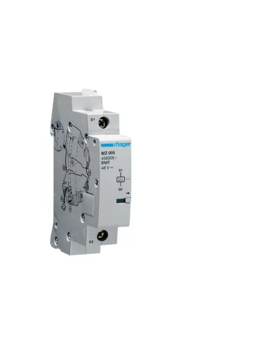 Bobina de voltaje mínimo Hager mz205 de 48 V CC, 1 módulo DIN mz205