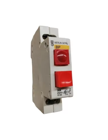 Merlin gerin 15138 push button with neon light 20a [18037]