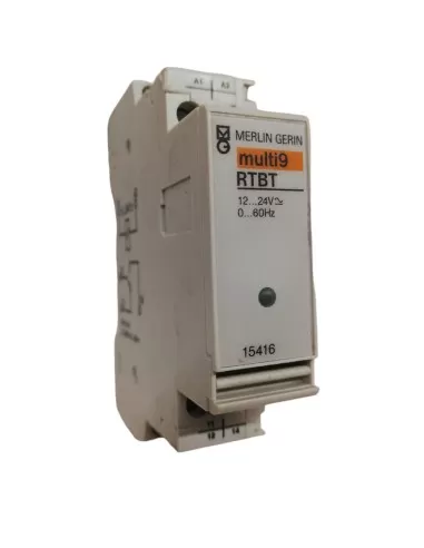 Relé Merlin Gerin 15416 con RTBT 1p 2a c 12-24vca