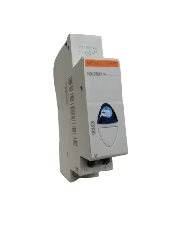 Luz indicadora Merlin Gerin 18323 V con LED azul 110/230 V CA