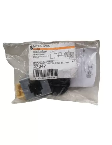 Serrure de porte à poignée rotative Merlin Gerin 27047