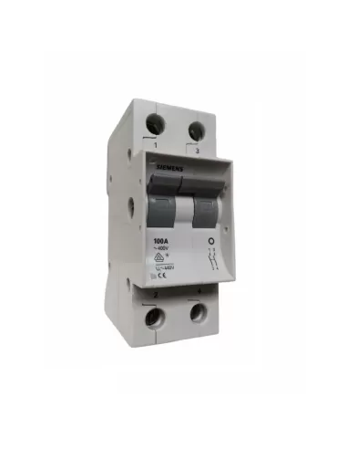 Interrupteur Siemens 5TE7712, 2 pôles, 100 A, 400 V