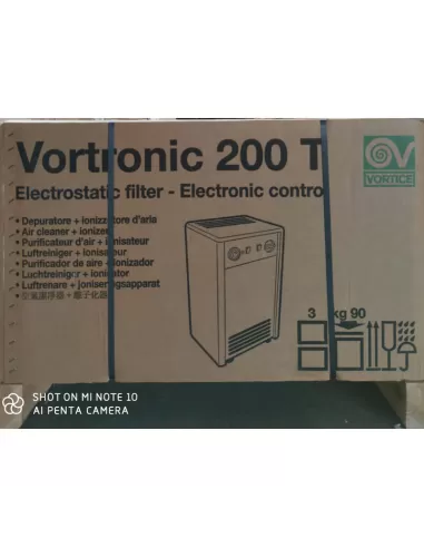 Vortice 0000025082 Vortronic 200 t air purifier with ionizer