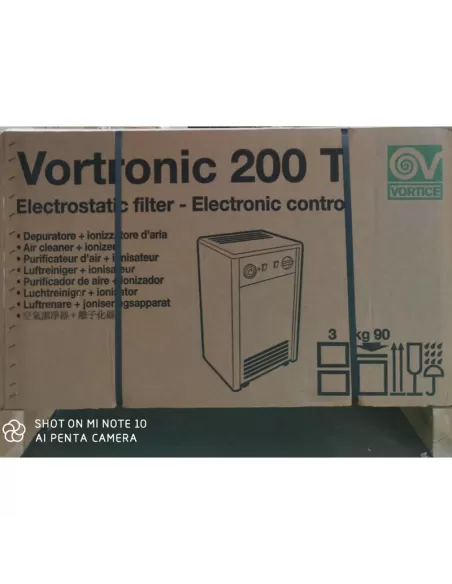 Vortice 0000025082 Vortronic 200 t air purifier with ionizer
