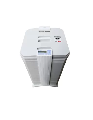 Iqair healtpro250 air purifier with high reduction of particulate matter, allergens, pathogens, odors and gaseous substances