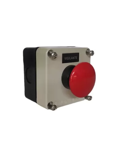 Bouton-poussoir d'urgence Breter Allen-Bradley PT85R07W Vigilant Cont NC//NO