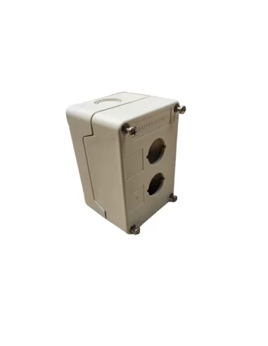 Allen-Bradley 800e-2p 2-hole 22mm plastic enclosure gray