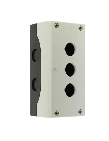 Boîtier Eaton 216538 m22-i3 à 3 trous, noir/gris