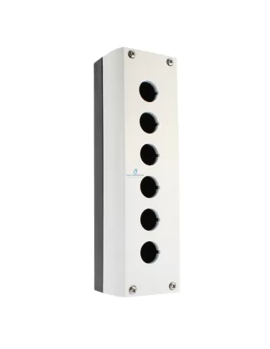 Boîtier Eaton M22-i6 à 6 trous, noir/gris