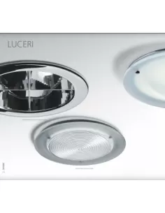 Artemide l591320 luceri 150 aluminum front with glass