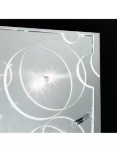 Lámpara de pared de cristal cromado De majo 0chee0a05 cheese//a5//p5 2